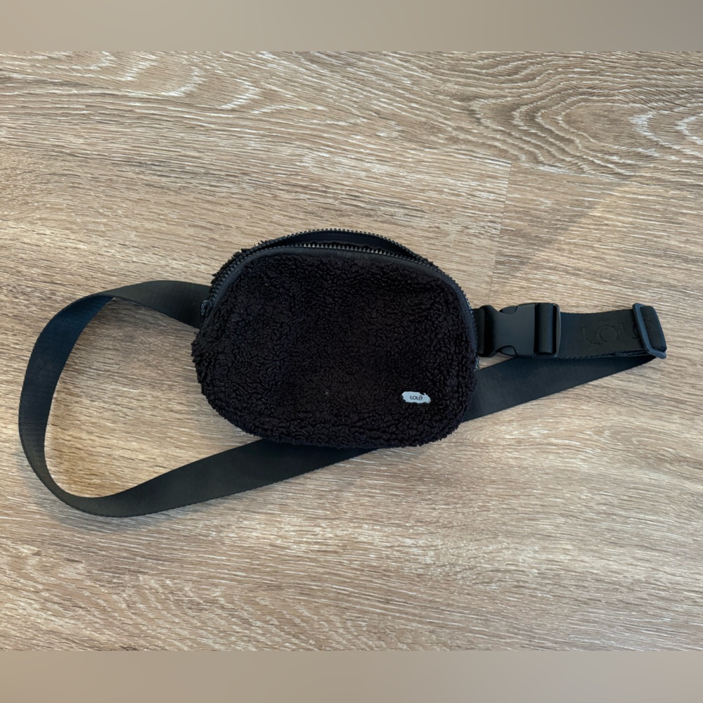 Lole Black Fleece Crossbody Bag